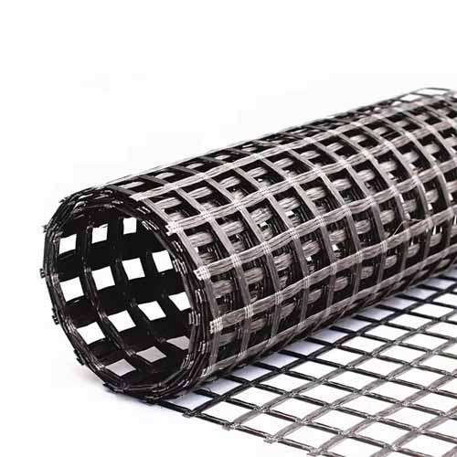 Concrete Road Reinforcement Basalt Fiber Mesh Biaxial Geogrid Roll Composite Geogrid to Prevent the Crack